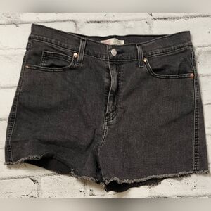 Signature by Levi Strauss Women’s Black Denim Cutoff Jean Shorts Size 31